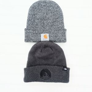 2 Gray Hat's- Carhartt And The North Face